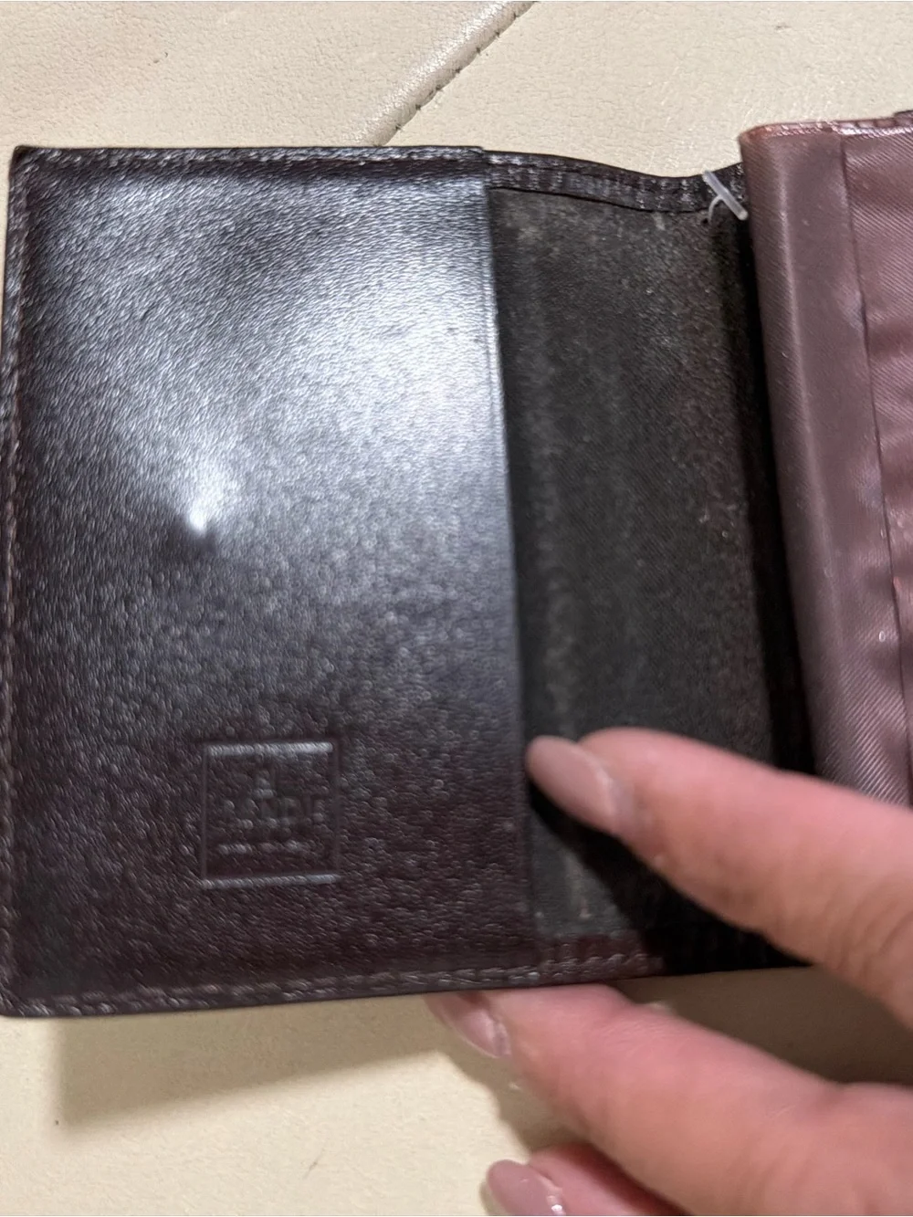 Fendi Black and Brown FF Motif Bifold cards holder authentic